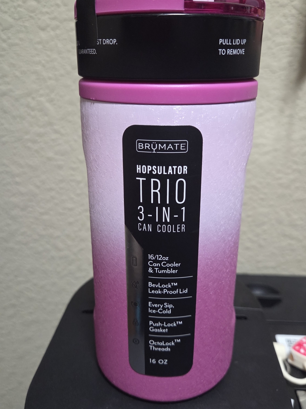 BrüMate Hopsulator Trio 3-in-1 Can Cooler & Tumbler - Frosted Rose